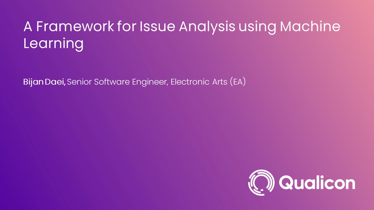 2022-A Framework for Issue Analysis using Machine Learning