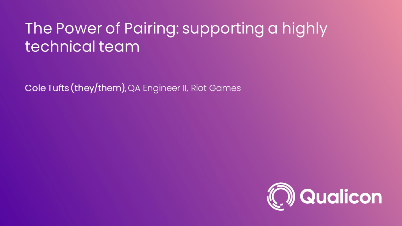 2022-The Power of Pairing supporting a highly technical team