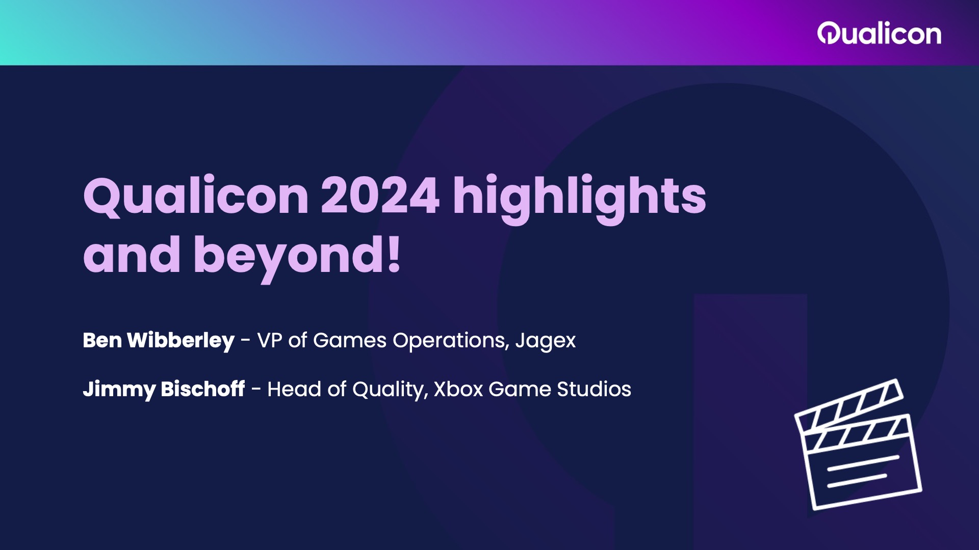 Qualicon 2024 highlights and beyond! - GameQuality.org