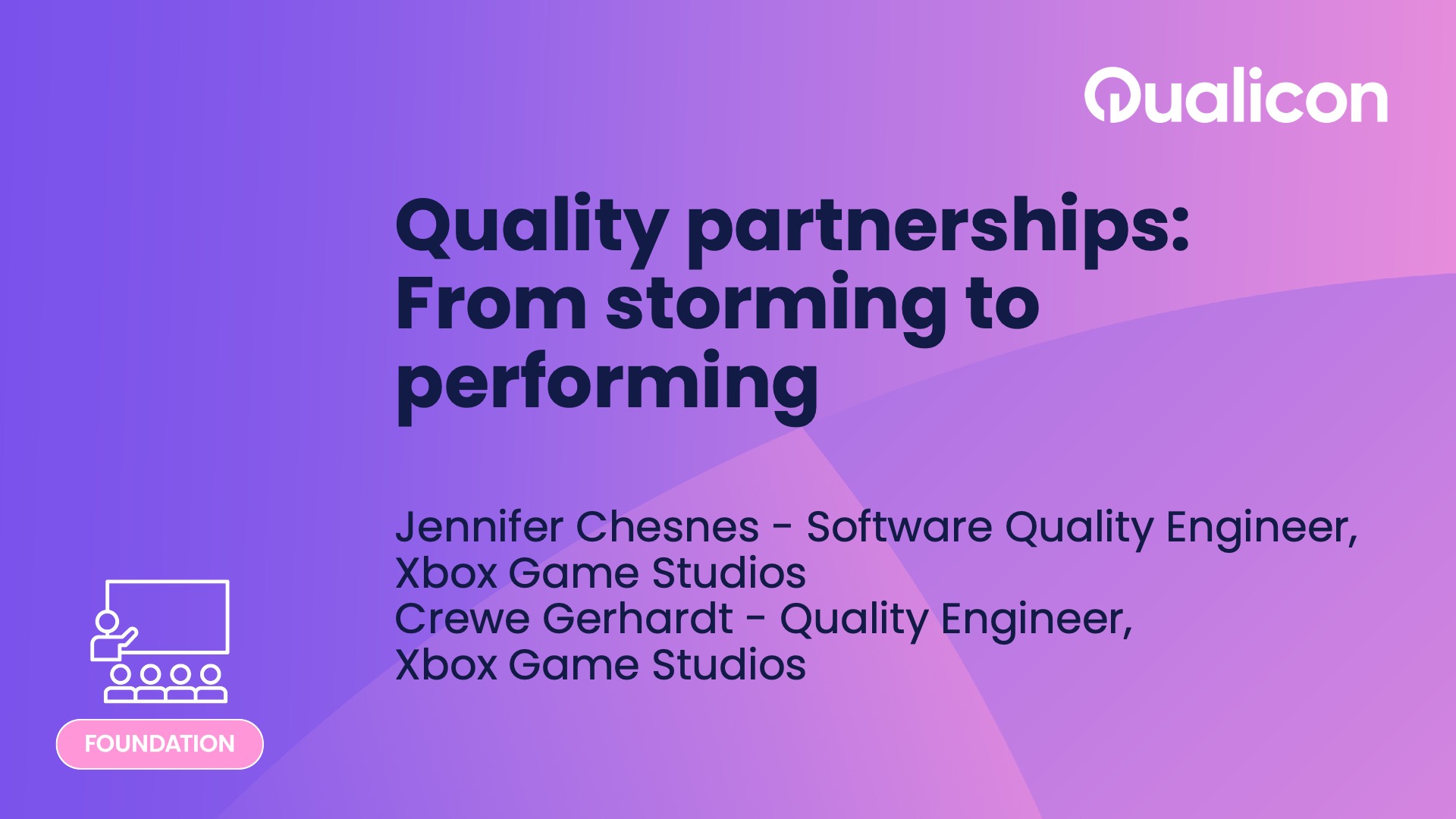 Qualicon 2025 - Day 1 - Quality partnerships From storming to performing