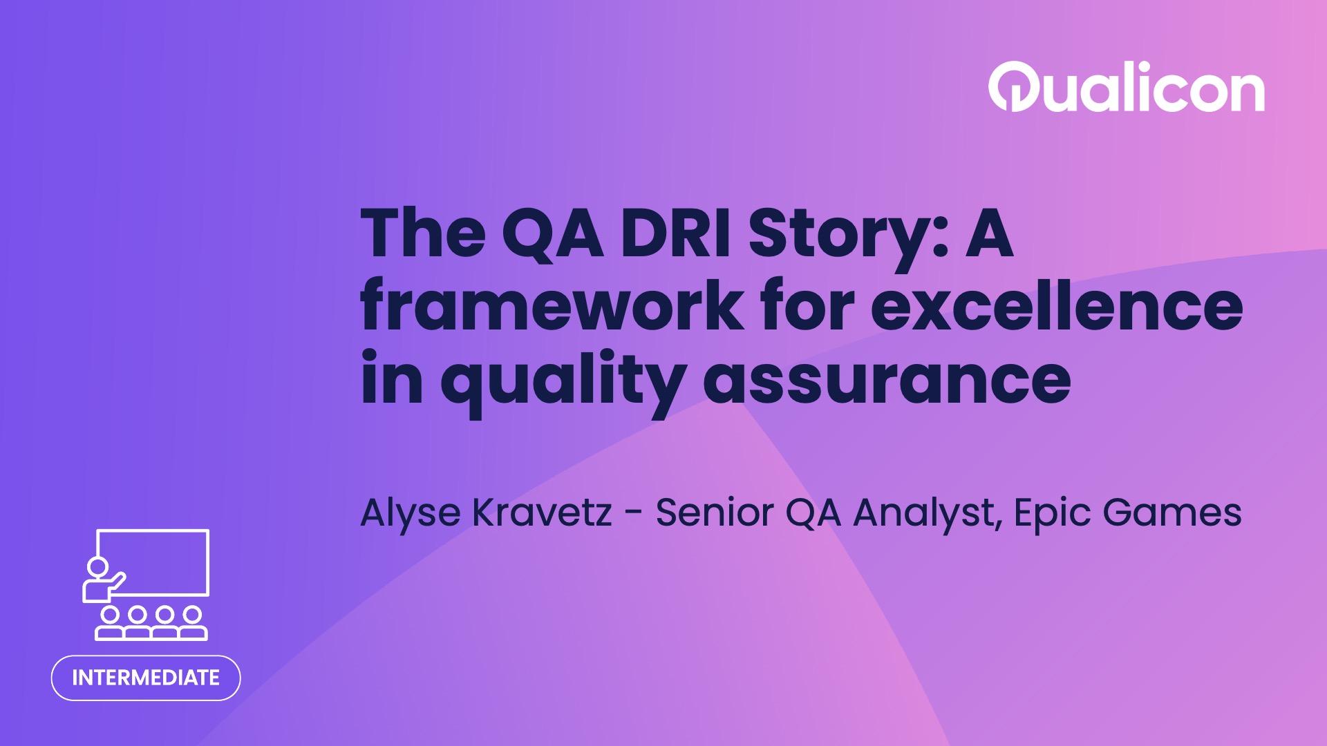 Qualicon 2025 - Day 1 - The QA DRI Story A framework for excellence in quality assurance