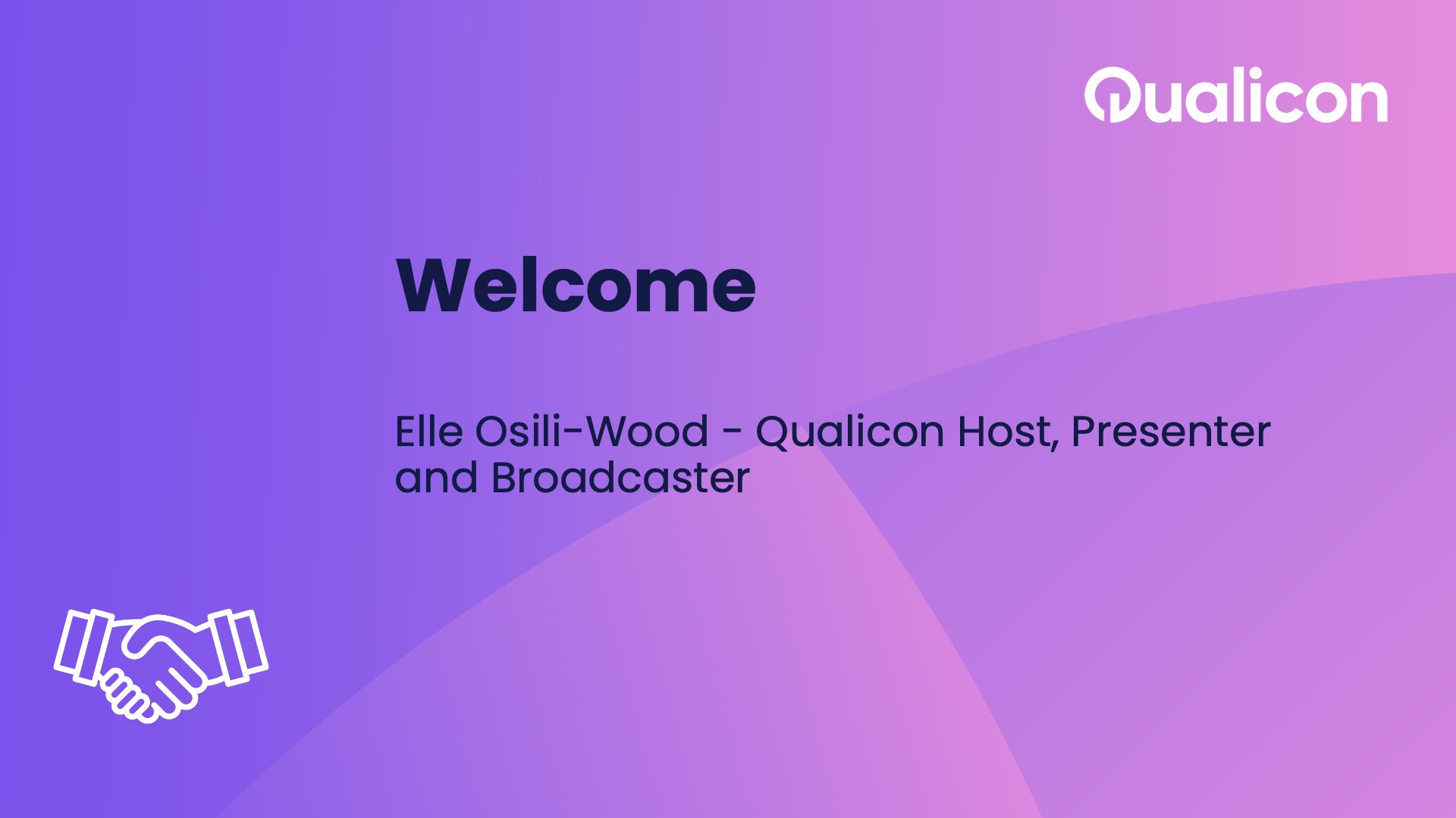 Qualicon 2025 - Day 1 - Welcome