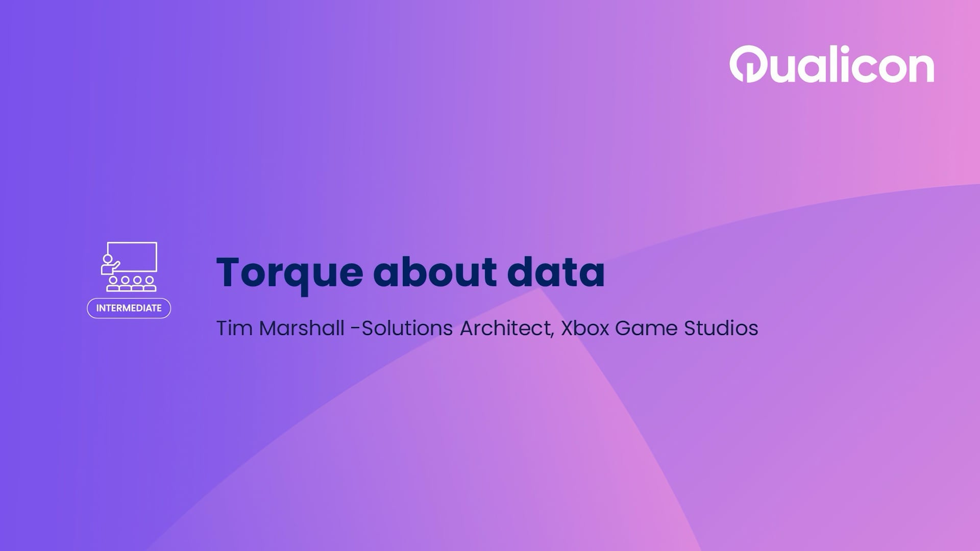 Qualicon 2026 - Day 1 - Torque about data
