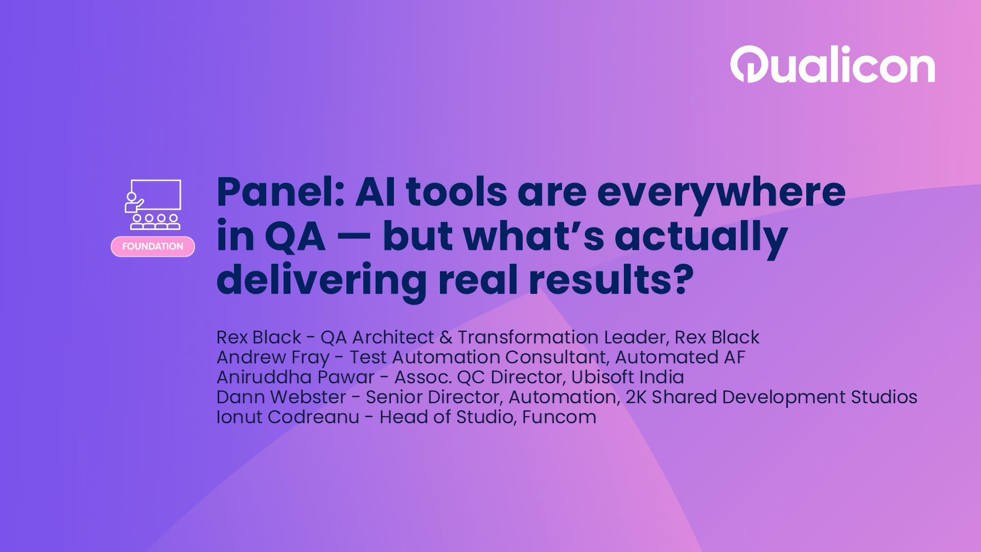 Qualicon 2026 - Day 2 - Panel - AI tools are everywhere in QA