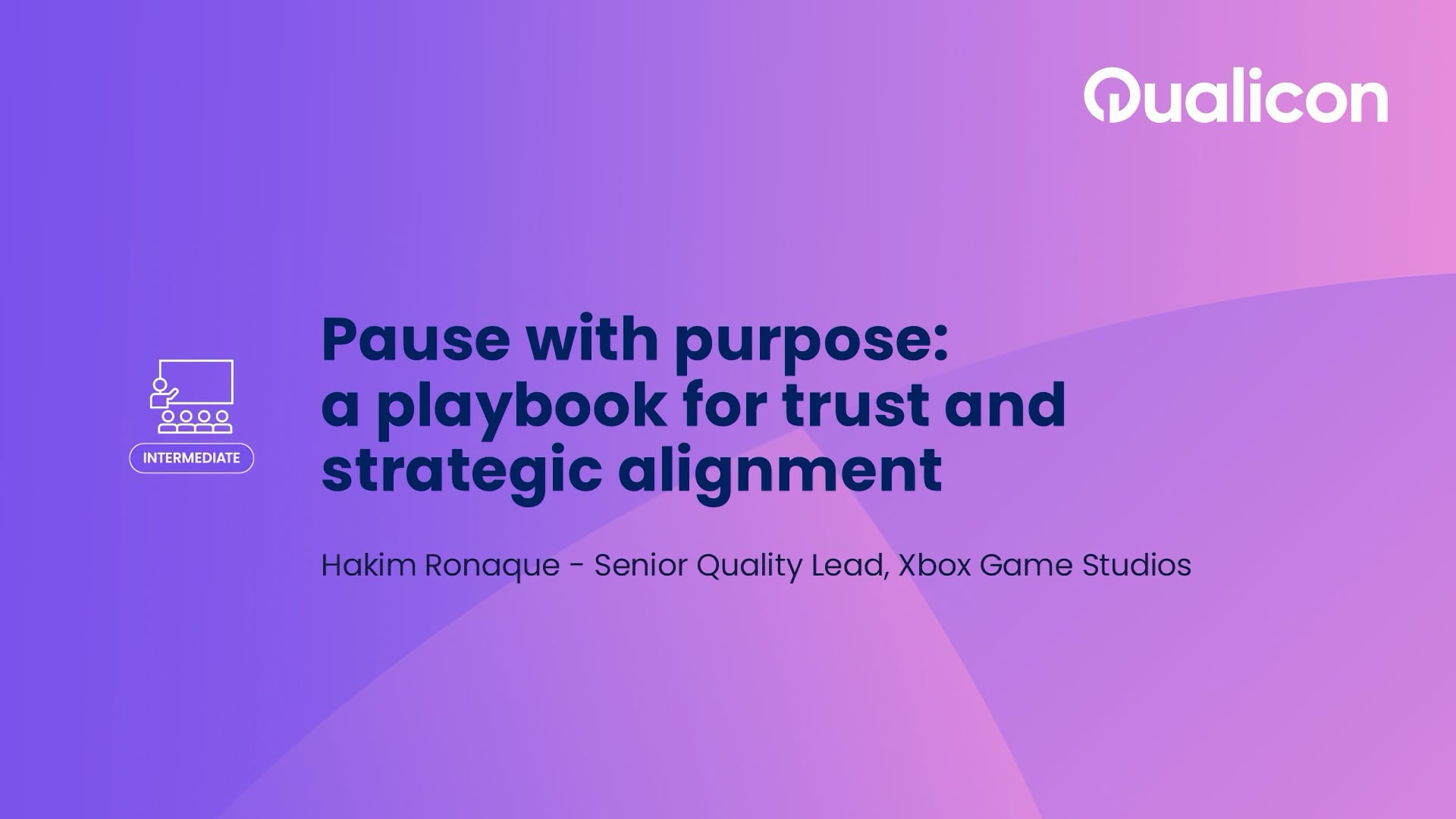 Qualicon 2026 - Day 2 - Pause with purpose