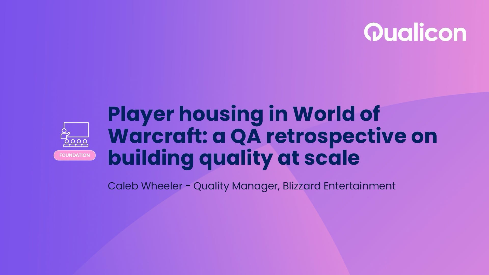Qualicon 2026 - Day 2 - Player housing in World of Warcraft