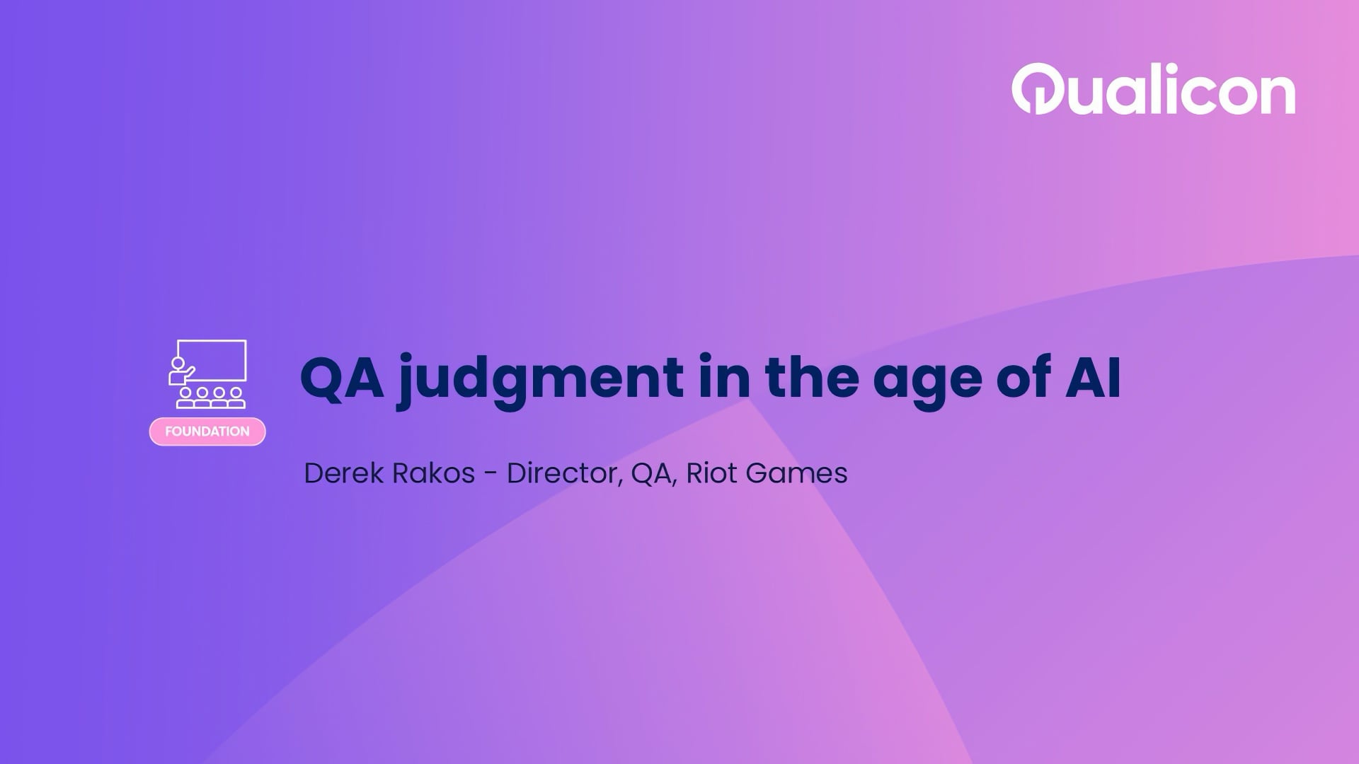 Qualicon 2026 - Day 2 - QA judgment in the age of AI